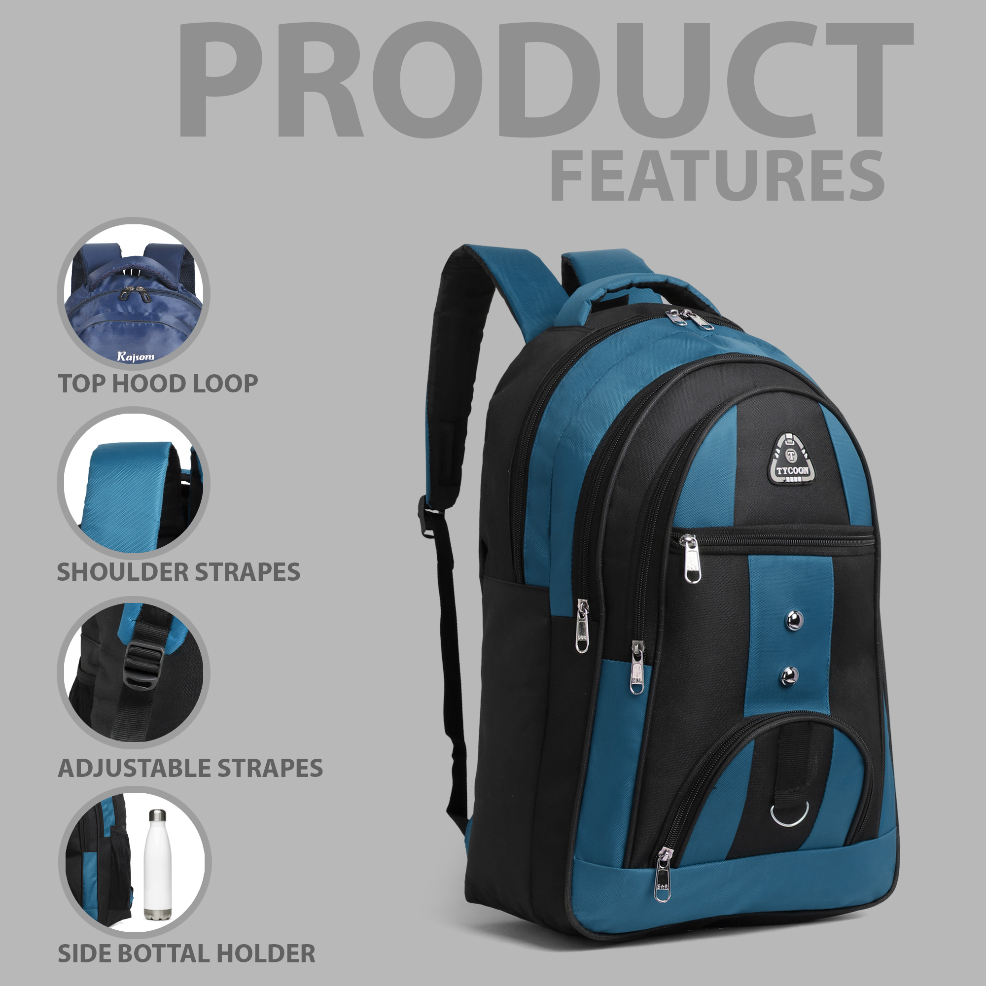 School Mazic Cyan Bag